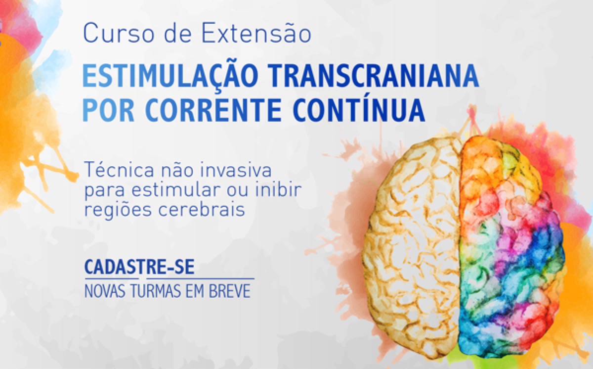 Banner do curso Estimulação Transcraniana por Corrente Contínua